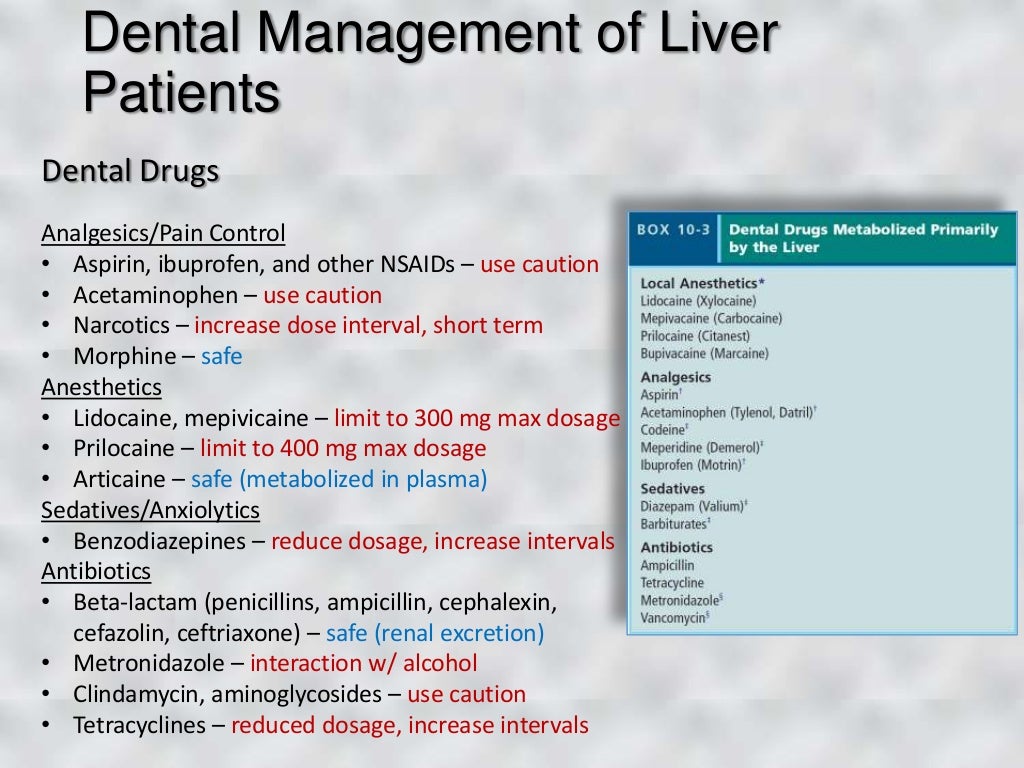 Dental Patients with Liver Disease