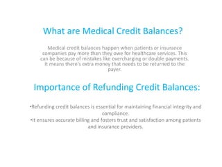 Medical Credit Balance Refunds | Networth RCM | PPTX
