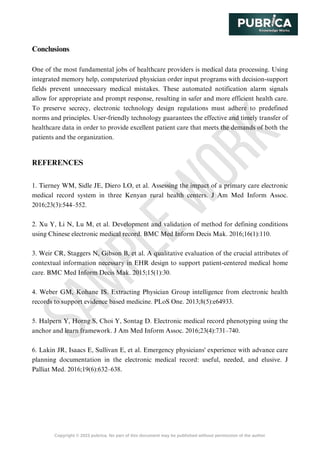 Electronic health records | Data collection systems | Data collection ...