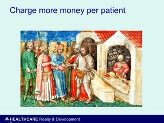 HEALTHCARE Realty & Development
Charge more money per patient
 