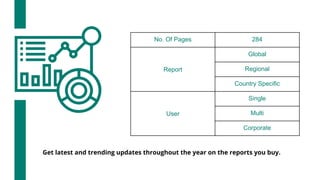 Get latest and trending updates throughout the year on the reports you buy.
No. Of Pages 284
Report
Global
Regional
Country Specific
User
Single
Multi
Corporate
 