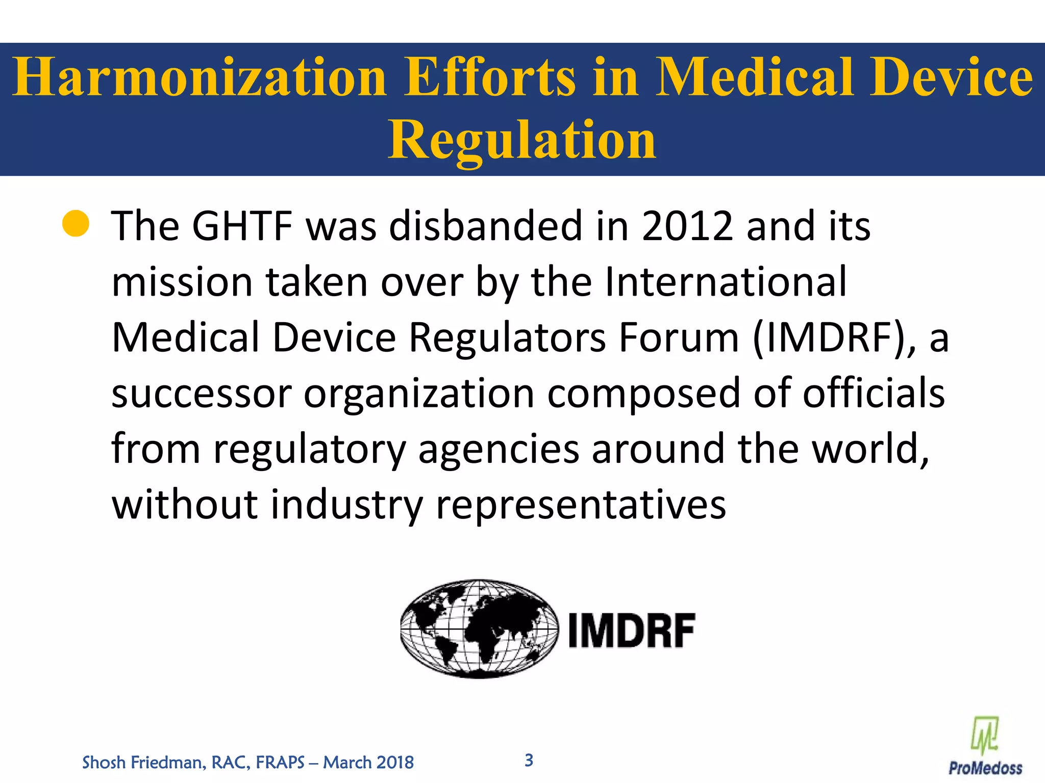 Medical device regulation - Where are we heading? | PDF