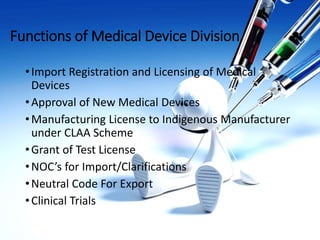 Medical device regulations in india