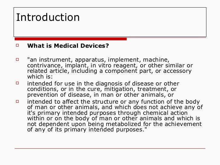 essay on medical devices
