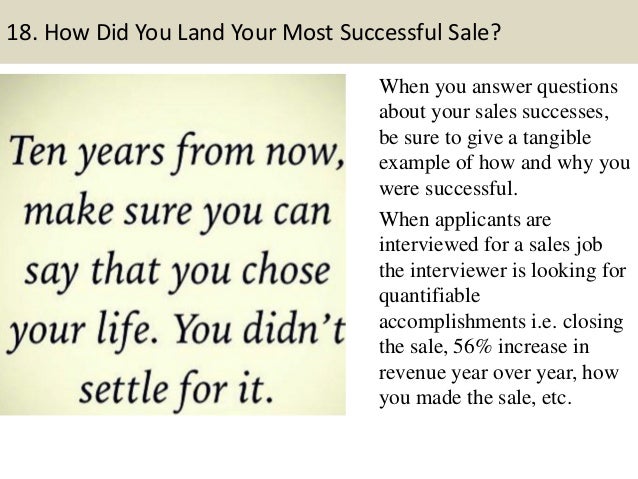 medical device sales interview questions and answers