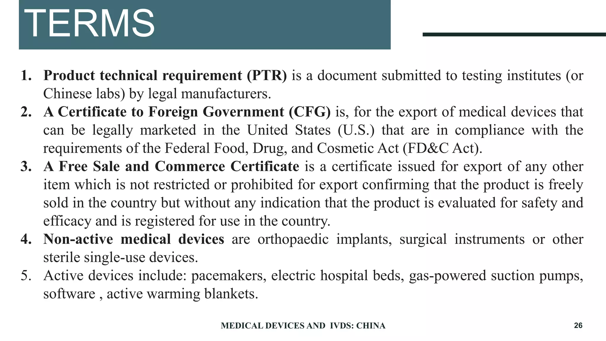 Medical devices CHINA | PPTX