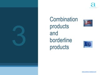 14 | Introduction to anteris medical www.anteris-medical.com
Combination
products
and
borderline
products
3
 