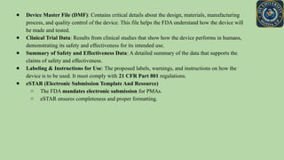 Model Master File Fda MEDICAL DEVICES REGULATION by US FDA.pptx