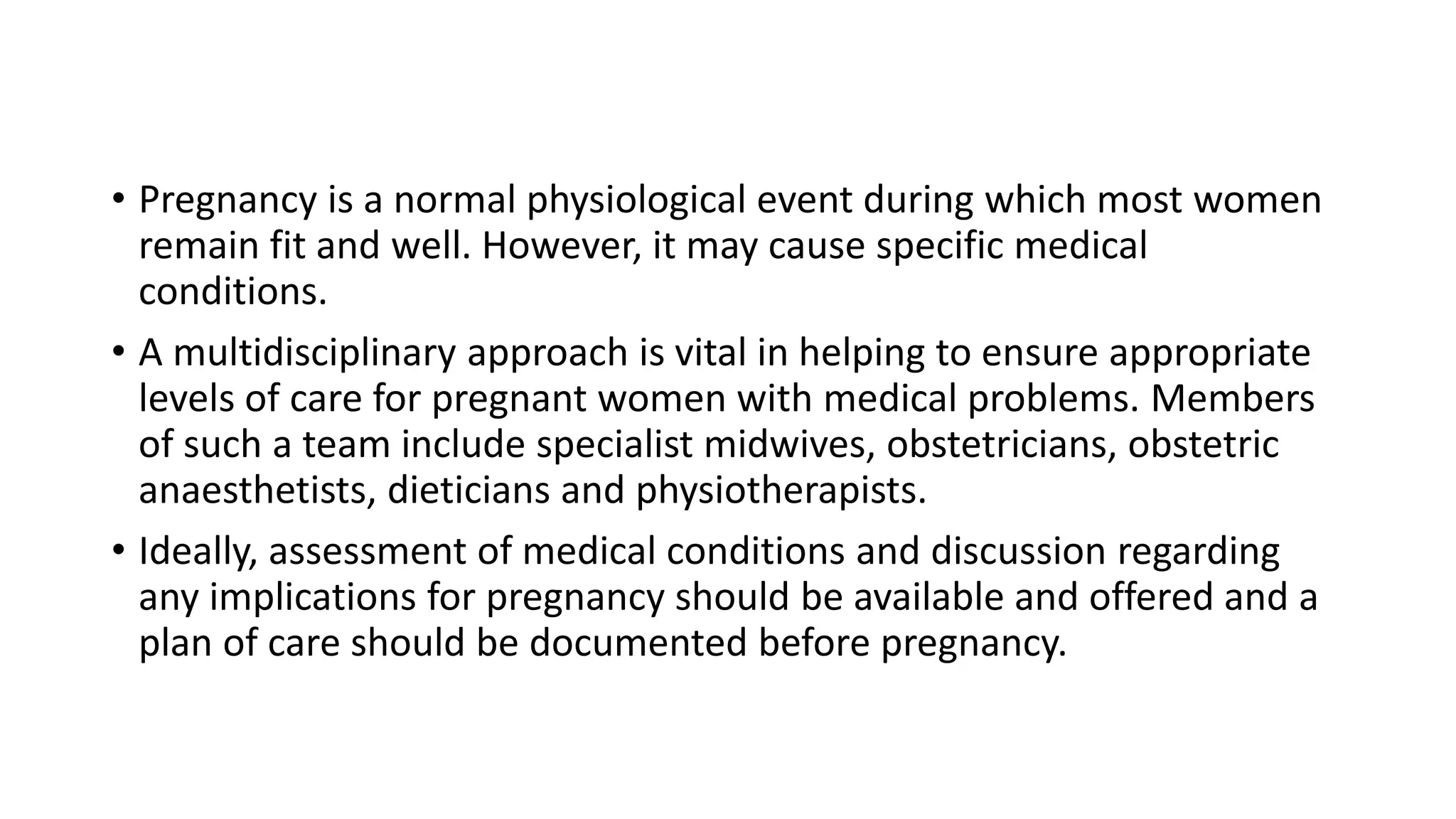Medical Diseases Complicating Pregnancy | PPTX