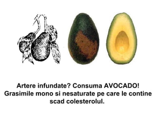 Artere infundate? Consuma AVOCADO! Grasimile mono si nesaturate pe care le contine scad colesterolul.  
