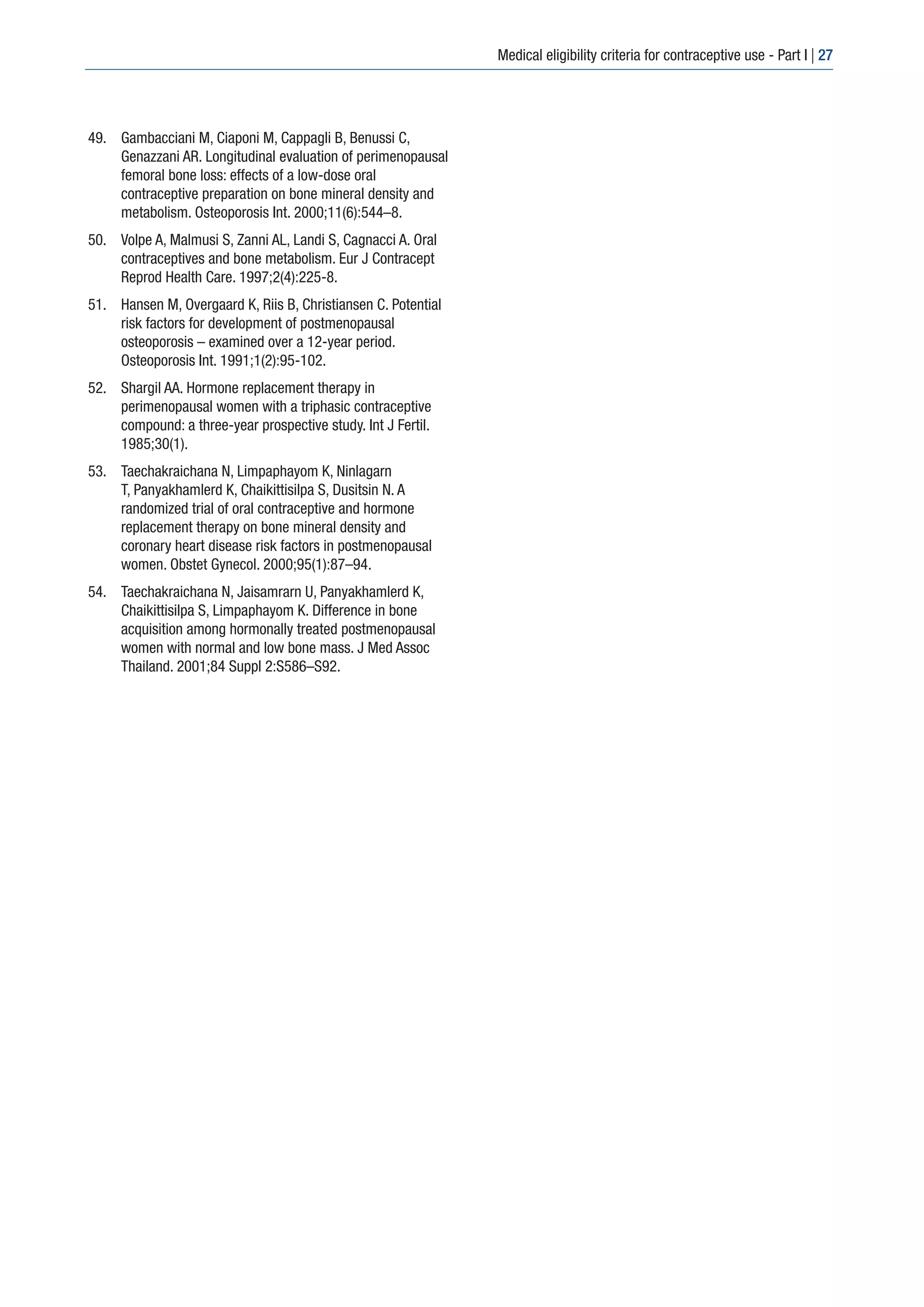 Medical eligibility criteria for contraceptive PDF Birth Control