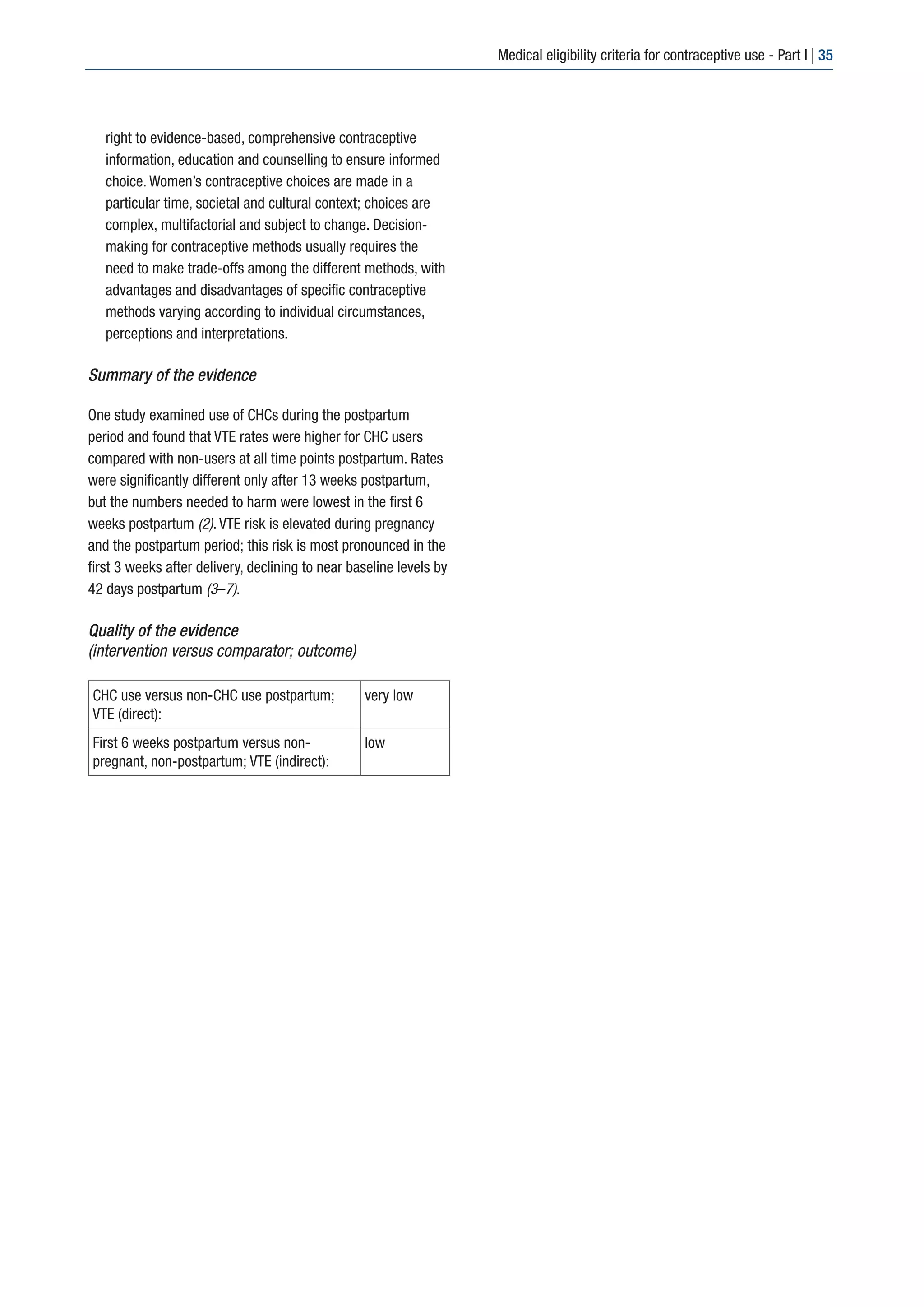 Medical eligibility criteria for contraceptive PDF Birth Control