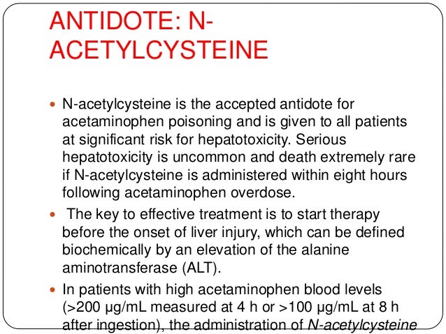 Medical Emergency On Paracetamol Poisoning