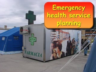 Emergency
health service
planning

 
