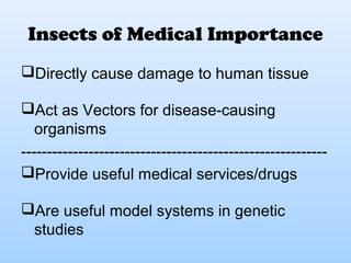 Medical entomology and vector bionomics | PPT