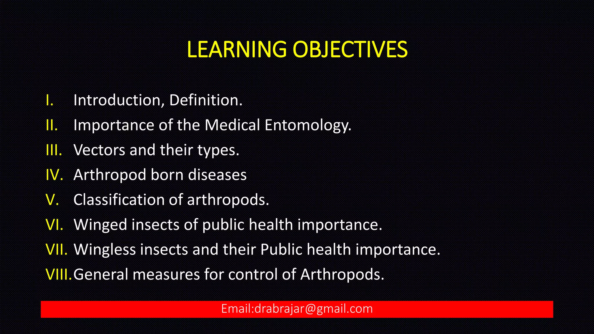 Medical entomology Lecture | PDF