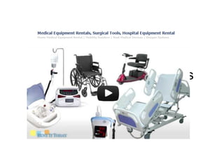Medical Equipment Rentals

       at Rent It Today
 