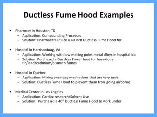 Hood Method Example Air Purification & Fume Extraction for Medical Applications- Sentry Air ...