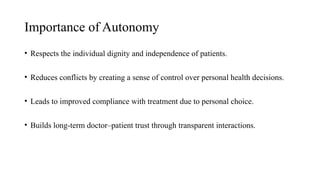 Comprehensive Guide to Medical Ethics and Patient Autonomy in ...