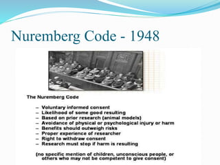 Nuremberg Code - 1948
 