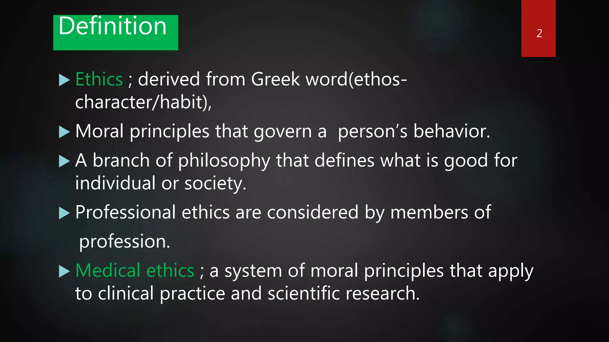 Medical Ethics in Medical Practice | PPTX | Healthcare Industry ...