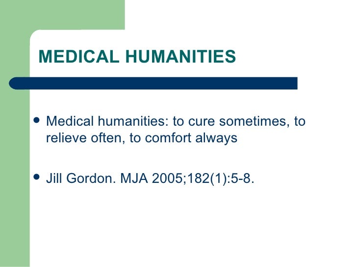 Medical Humanities