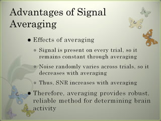 Advantages of Signal Averaging 