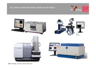 So, what is inside the boxes which we use today?




Medical Imaging – Leicester January 24th, 2012
 