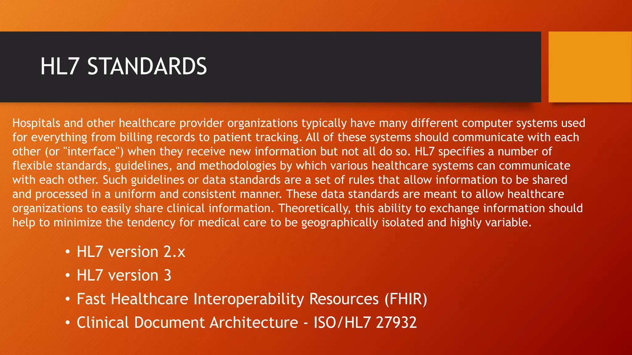 HL7 Health Level 7 PPTX HL7 Health Level 7 PPTX
