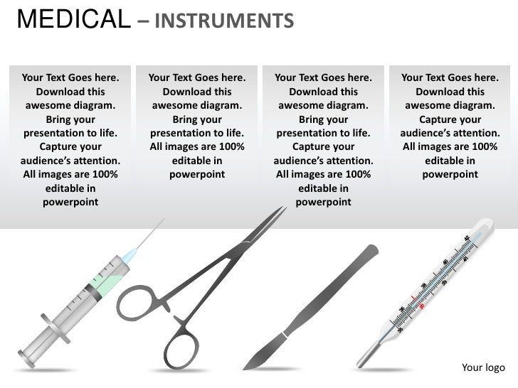 Medical instrument powerpoint presentation templates