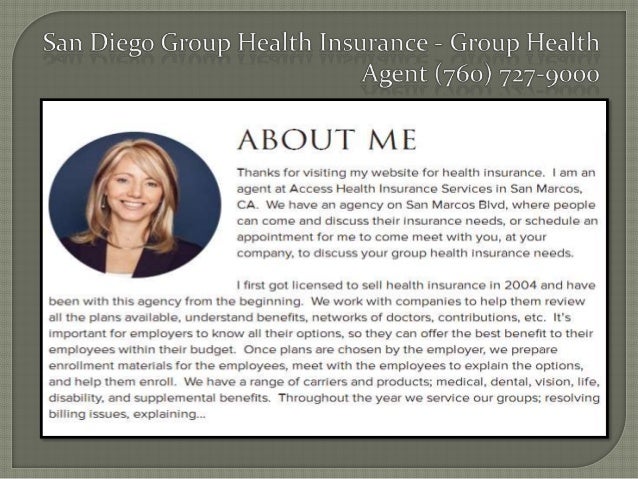 Medical Insurance San Diego Group Health Agent (760) 727