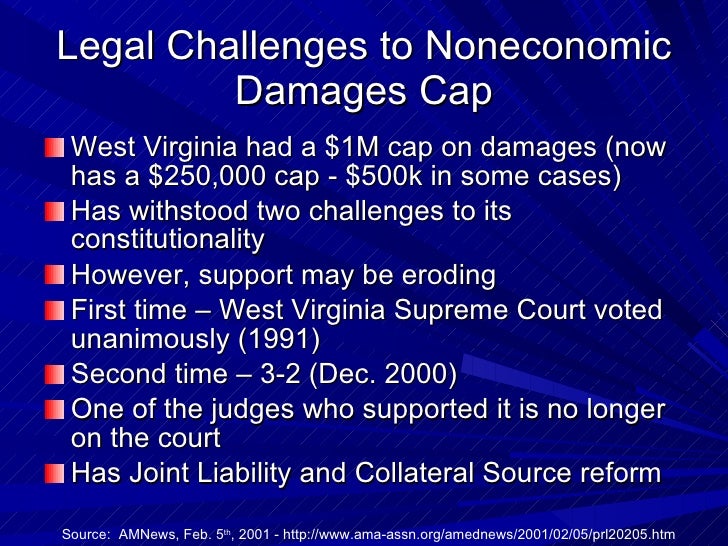 Legal Challenges To Non Economic Damages Legal Challenges To Non Economic Damages