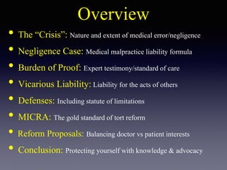 Medical Malpractice 101 | PPTX