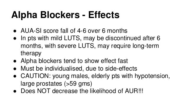Alpha blockers and viagra