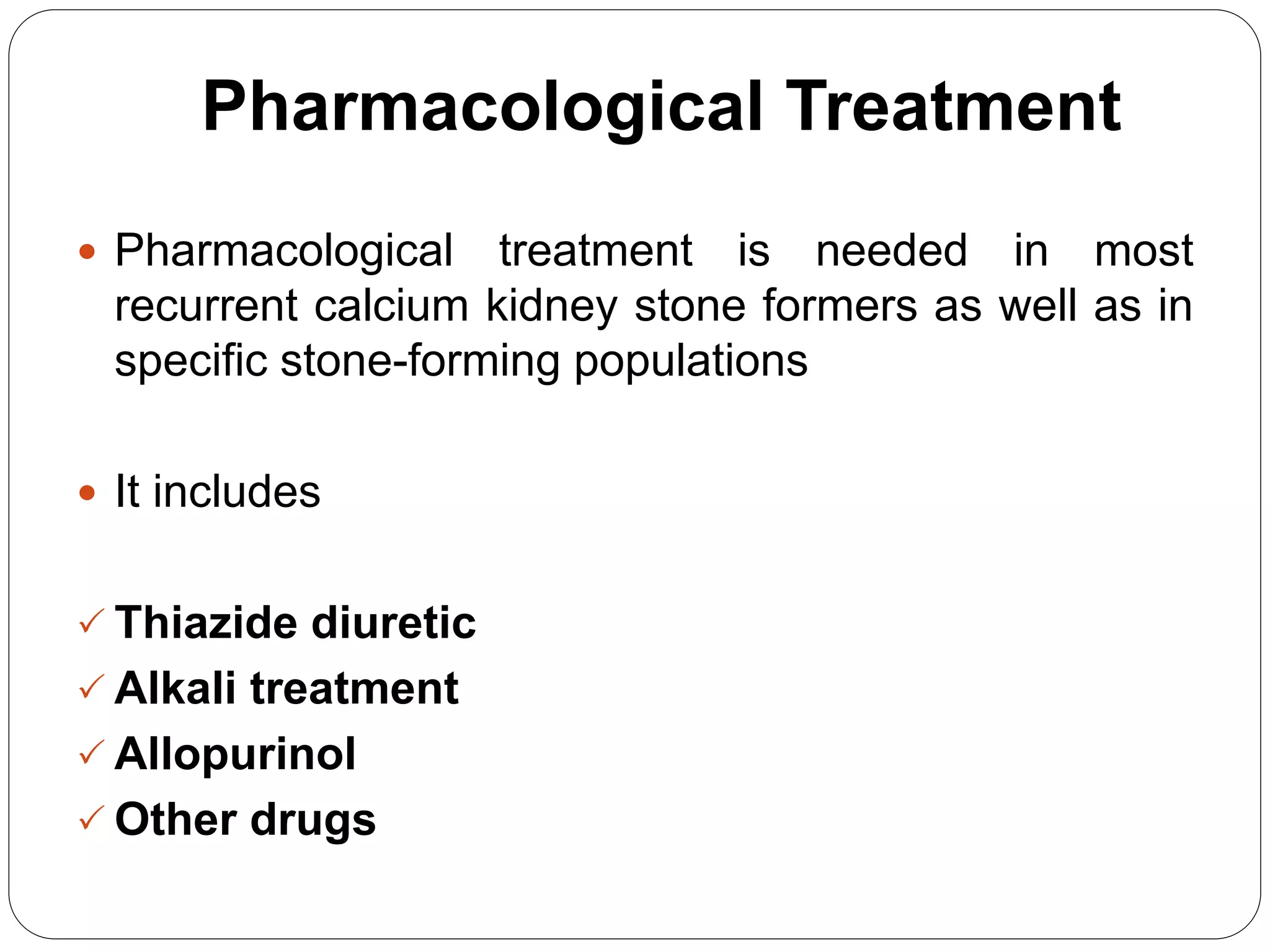 Image result for Medical management of renal stones | PPTX