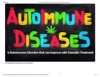 Autoimmune Diseases That Medical Marijuana Can Help Fight