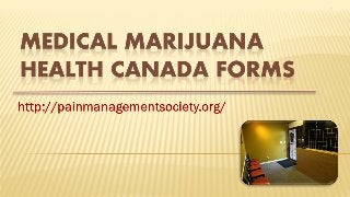 Medical Marijuana Health Canada Forms
