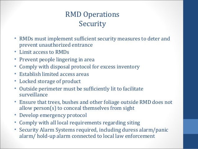 Medical Marijuana Ppt By Kay Doyle Esq Kopelman And Paige P C Free Dispensary Security Plan Template
