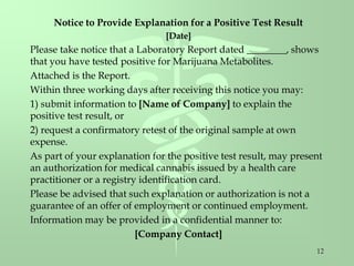 Medical Marijuana in the Workplace Update - 2019 | PPT