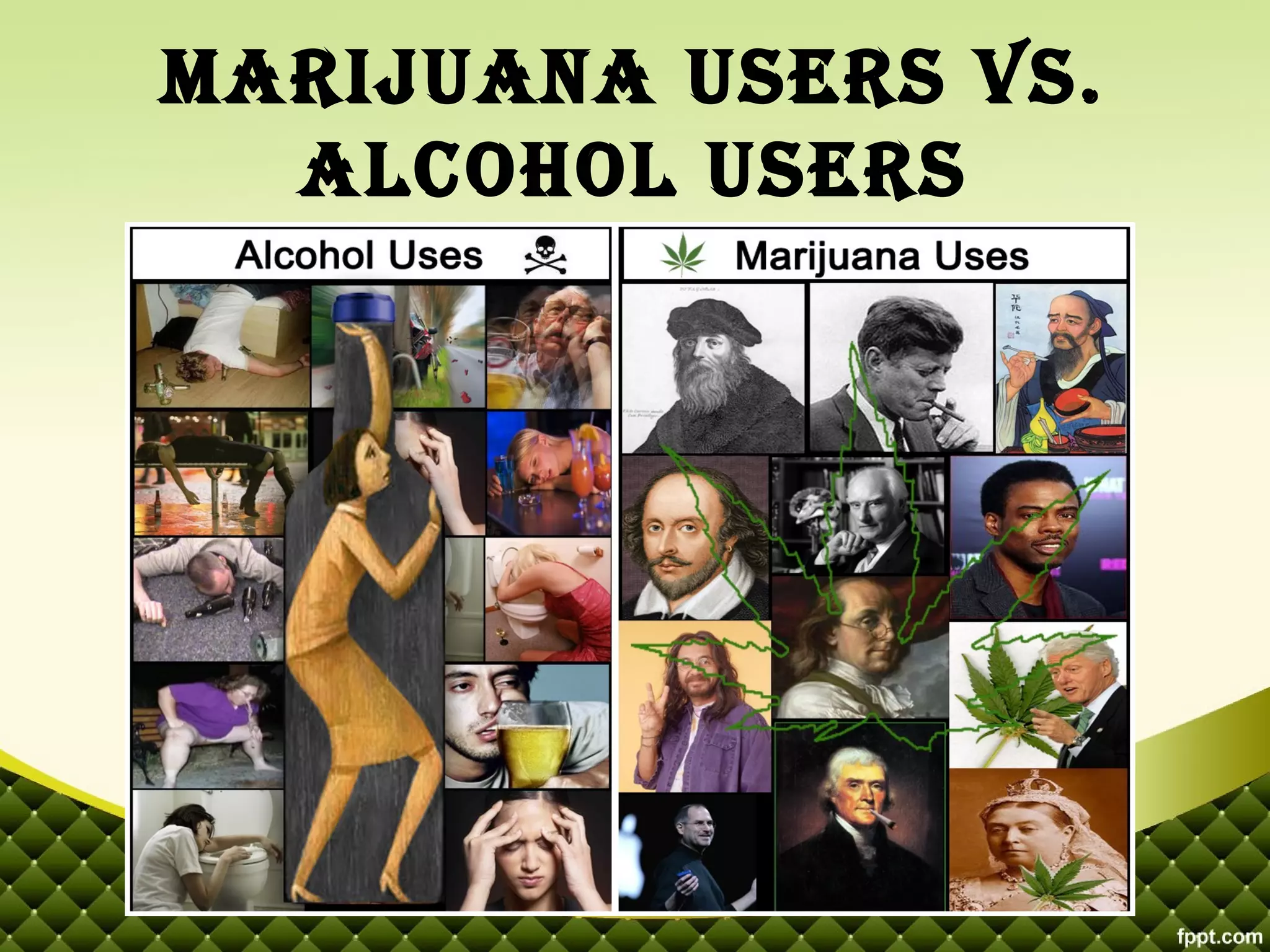 Weed Vs Alcohol Memeterms Of Use - 2k3qdkr