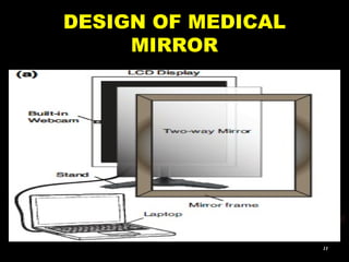 DESIGN OF MEDICAL
MIRROR
11
 
