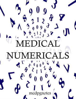 Numbers Medical Term Medical numericals sample | PDF