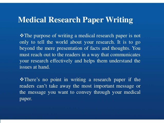 Medical paper writers