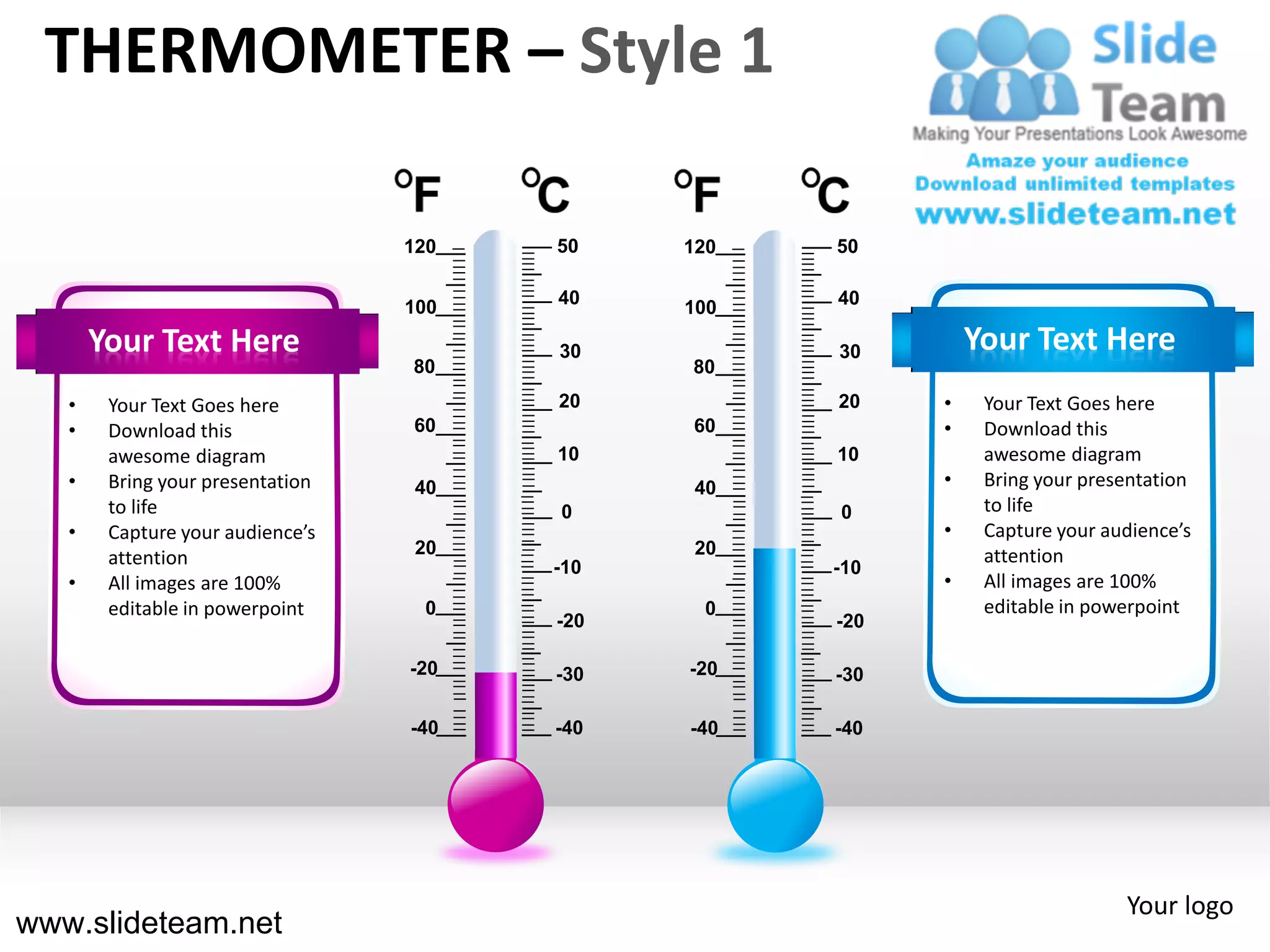 Image 4 for Thermometer Powerpoint Template