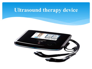 Ultrasound therapy device
 