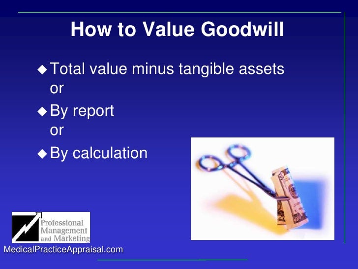 Medical practice valuation appraisal