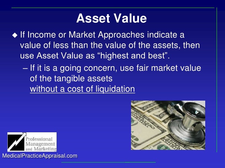Medical practice valuation appraisal
