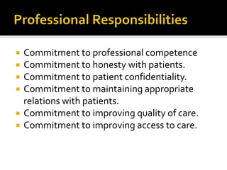 Medical professionalism in the new millennium | PPTX