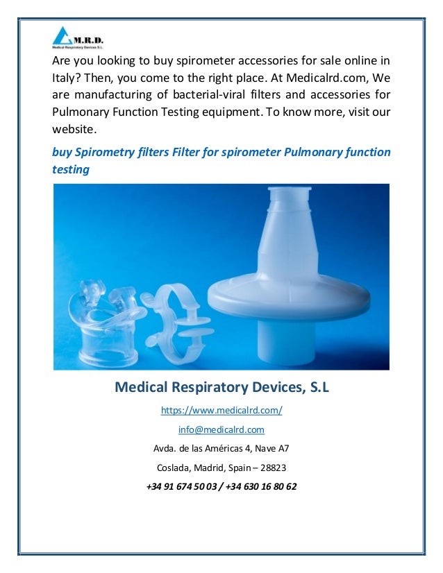 Buy Spirometry Filters Filter For Spirometer Pulmonary Function Testing