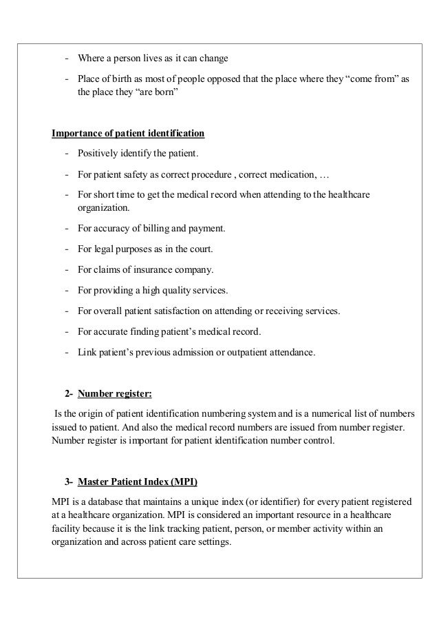 medical record